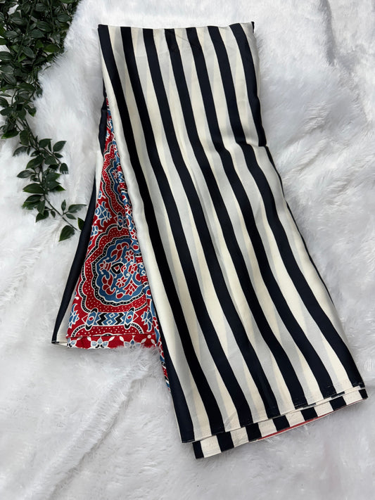 Ajrakh saree-SR1065D