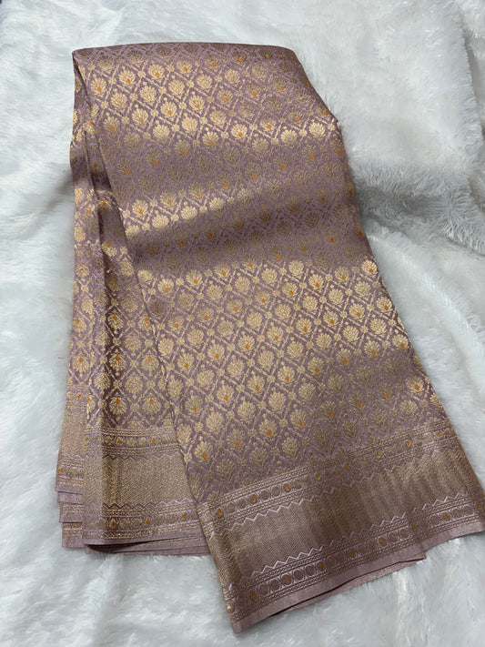 Banarasi crepe brocade saree-SR1178A