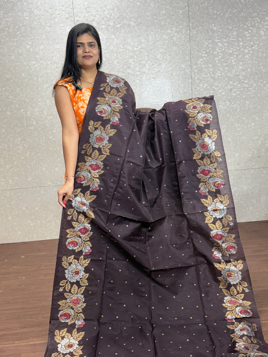 Linen Silk Saree-SR1002A