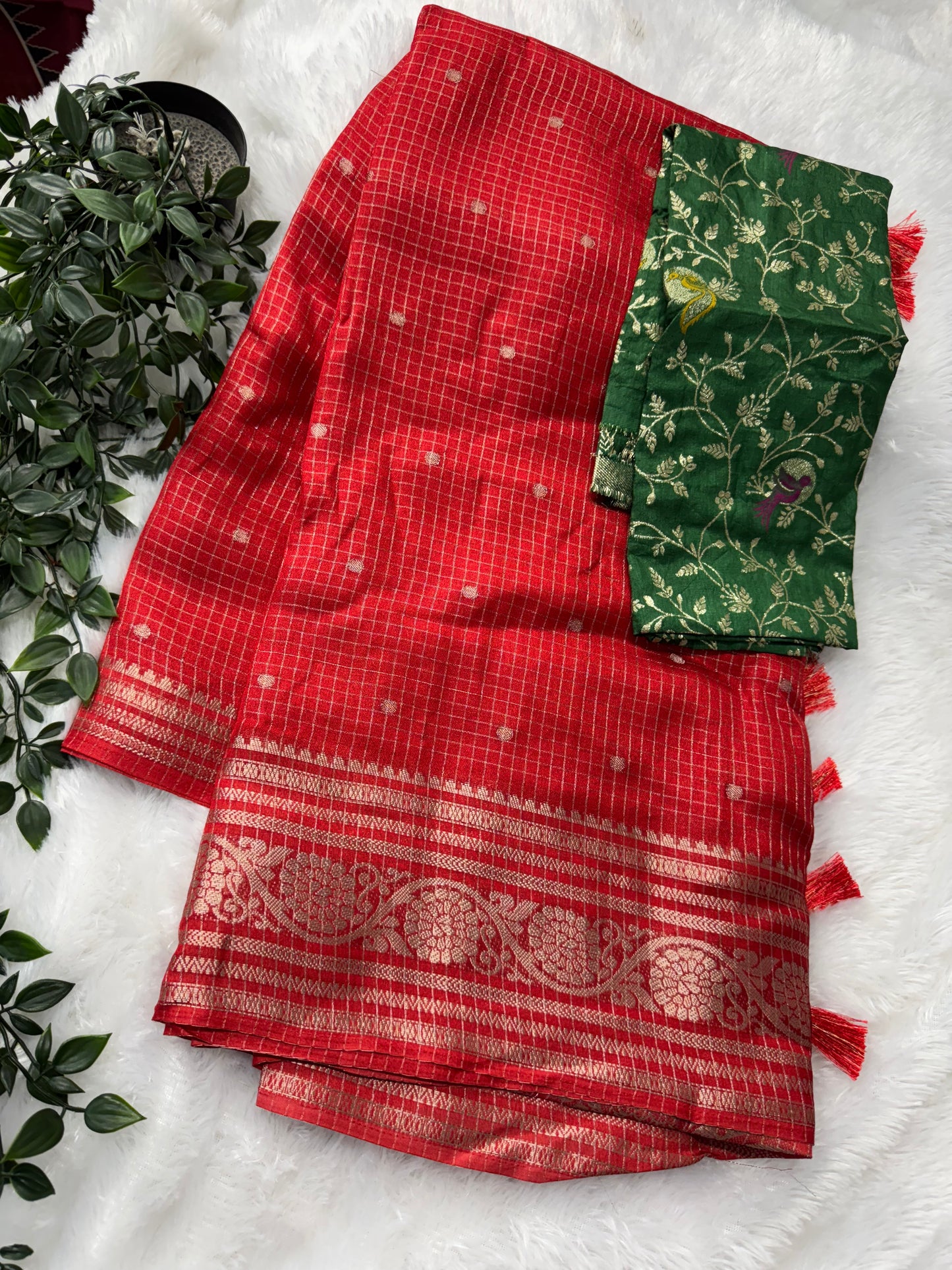 Dola silk kanjivaram checks-SR1145D
