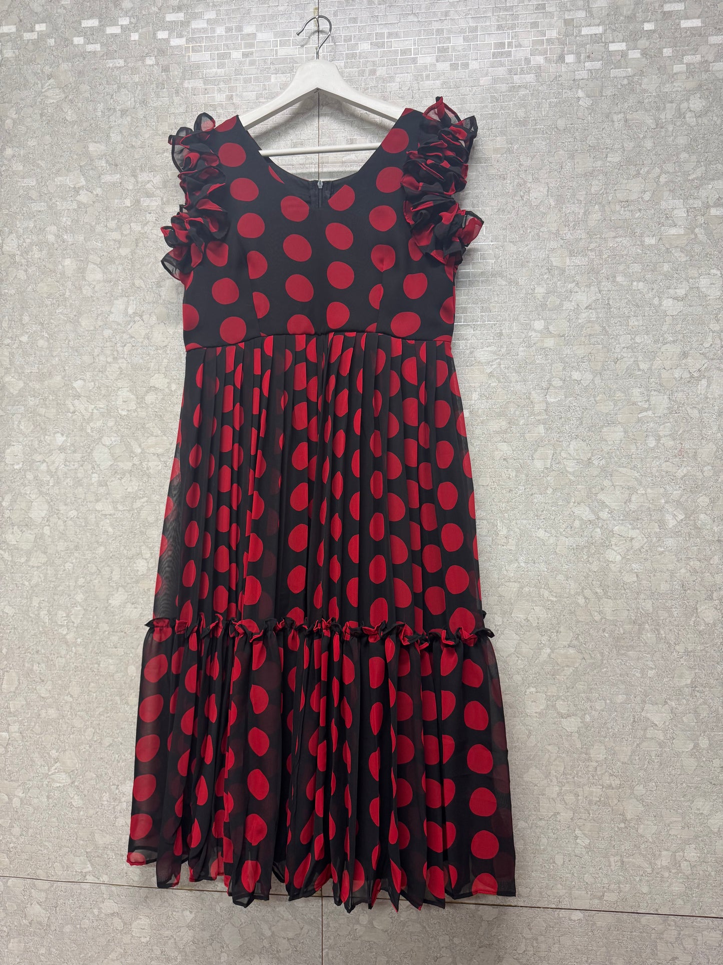 Georget polka dots frock-SRF1054E