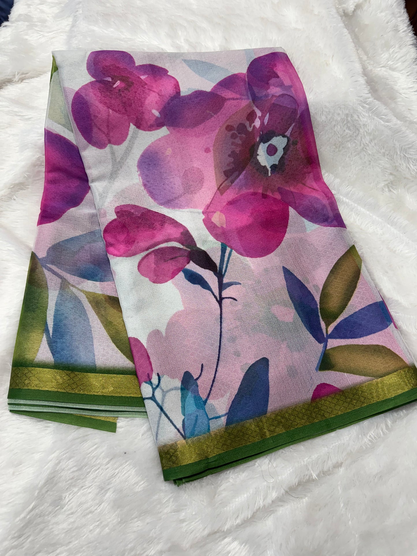 Fancy Georget saree-SR1188B