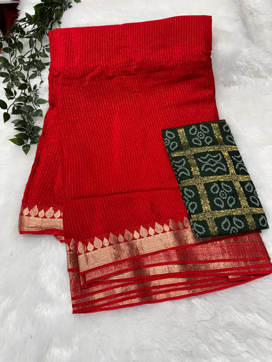 Pure Chinnon Crepe Saree-SR1027B