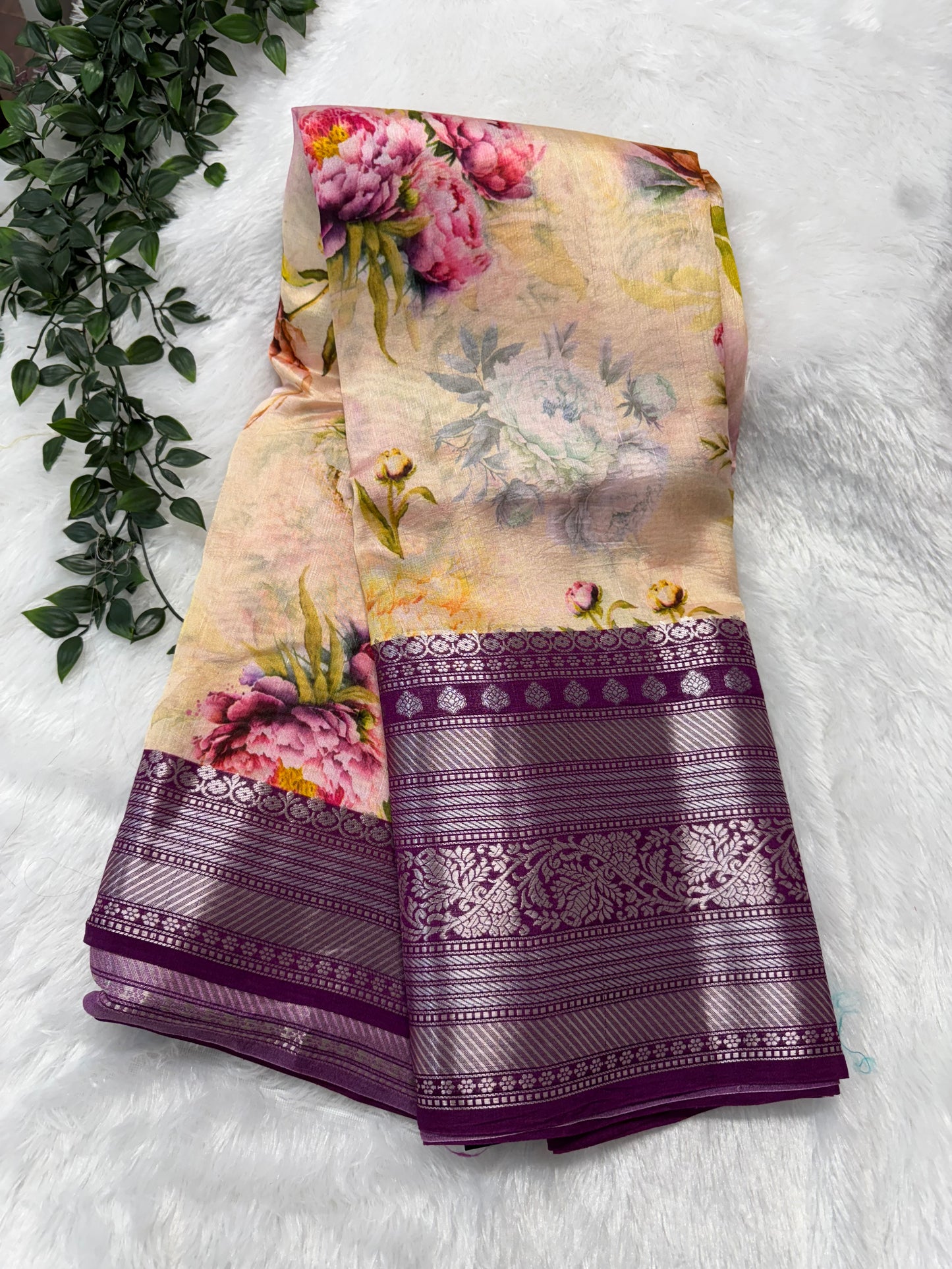 Green Mango digital Kanchi saree-SR1116C