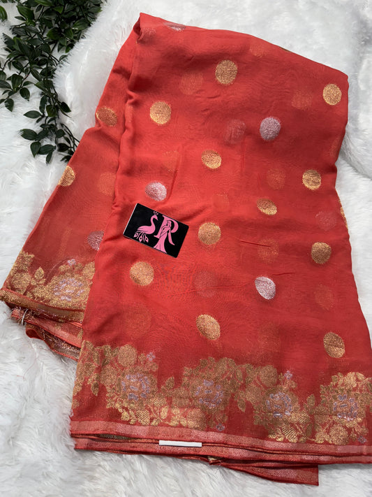 Pure Banarasi Georget -SR1083B