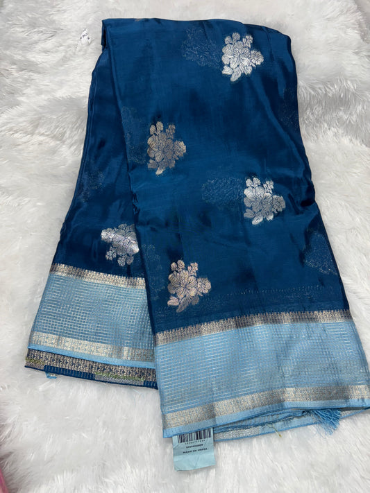 Chinnon silk vintage saree-SR1121B