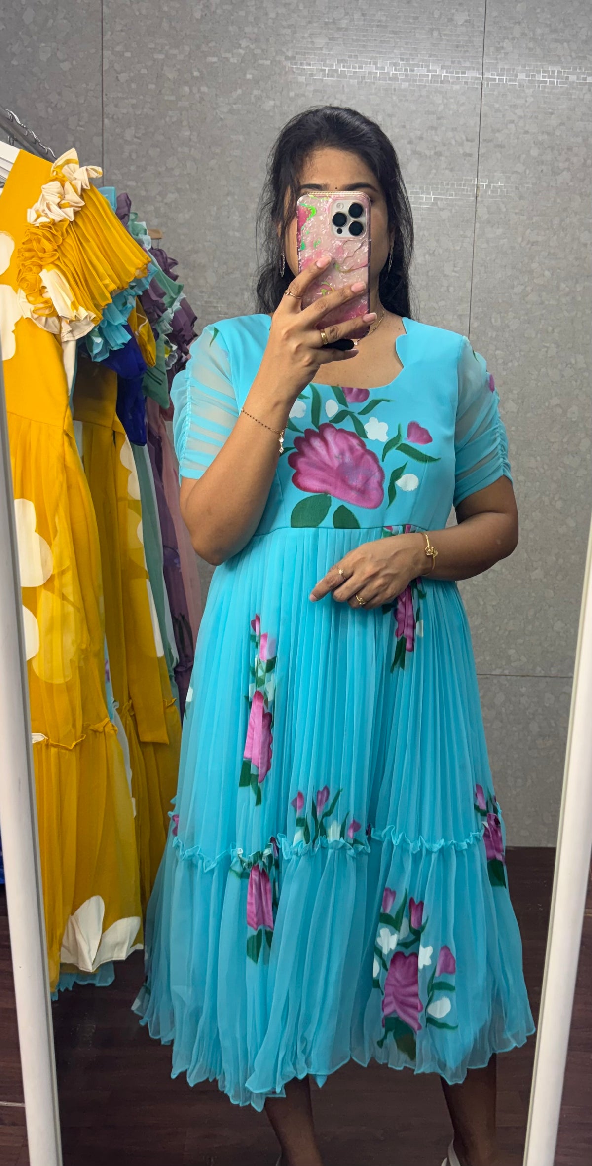 Georget Handpainted frock-SRF1072K