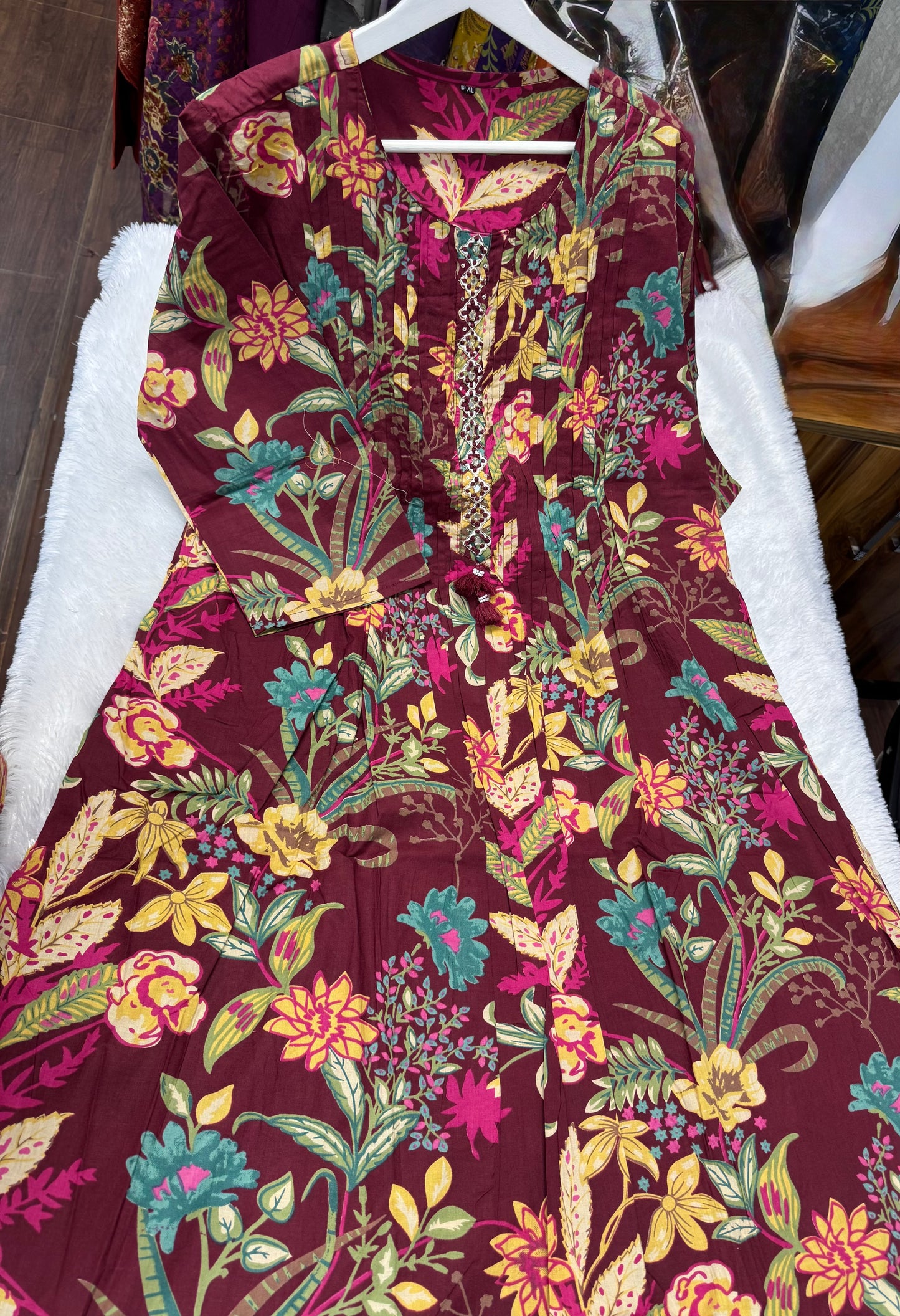 Jaipur cotton Aline frock -SRS051B