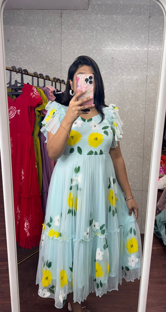 Georget Handpainted frock-SRF1072B