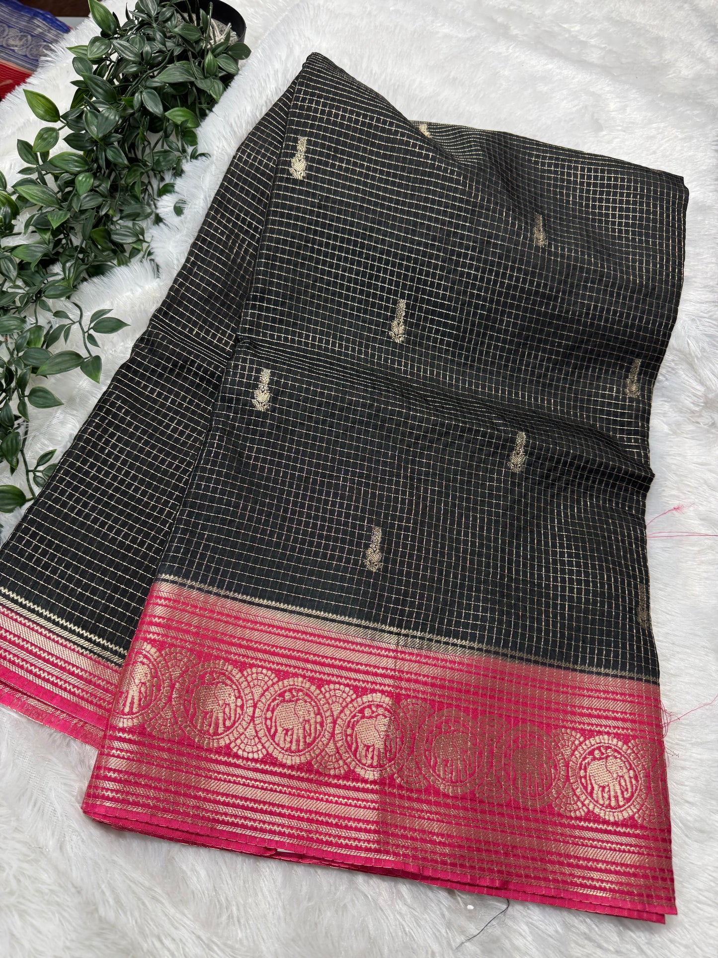 Vintage checks Mysore Georget -SR1174K