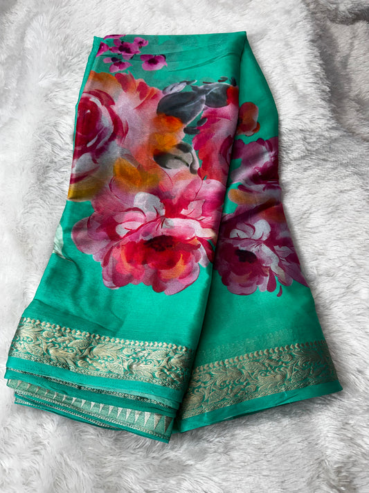 Chinnon digital print saree -SR1232B