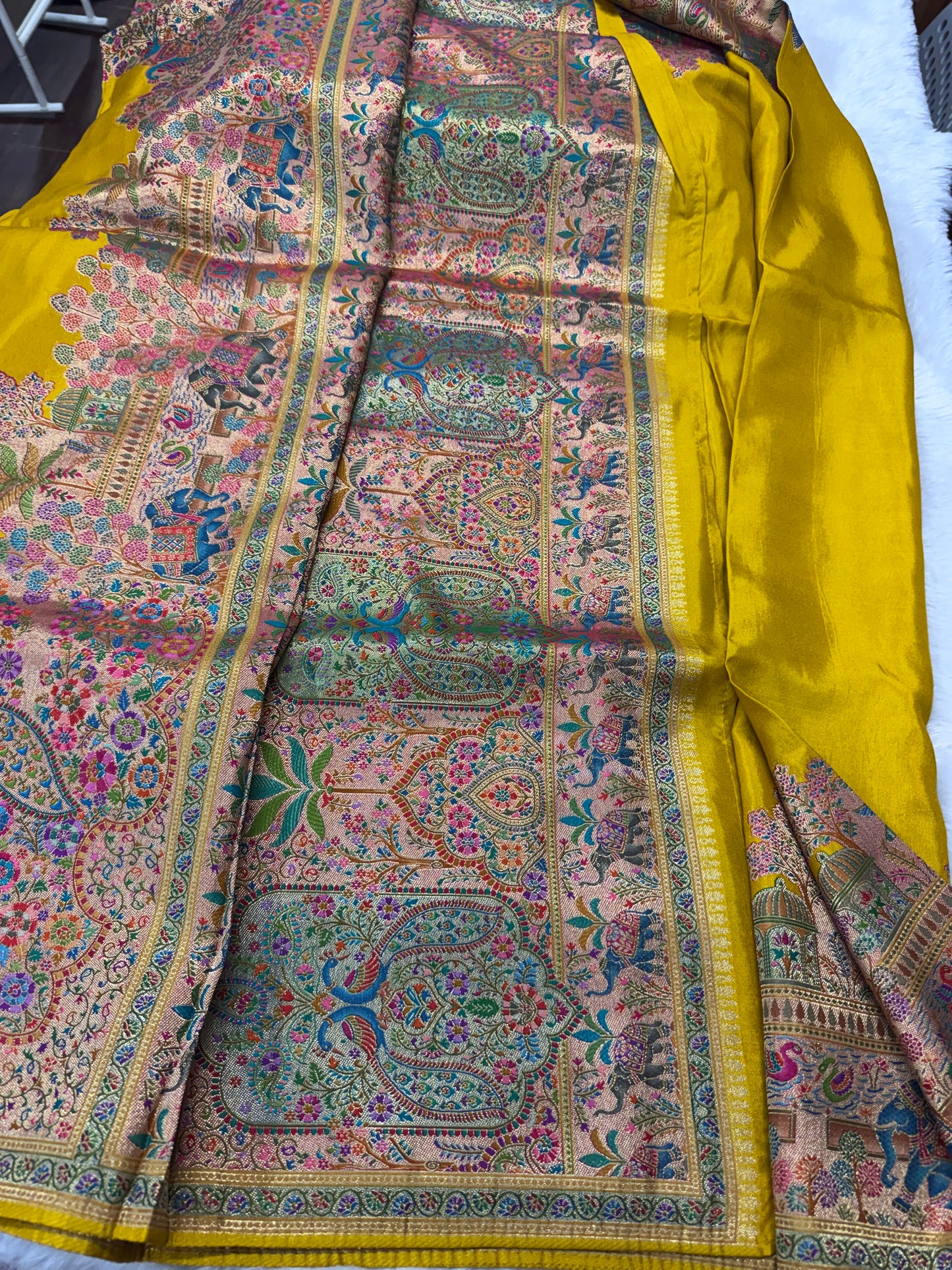 Pure pashmina saree-SR1270A