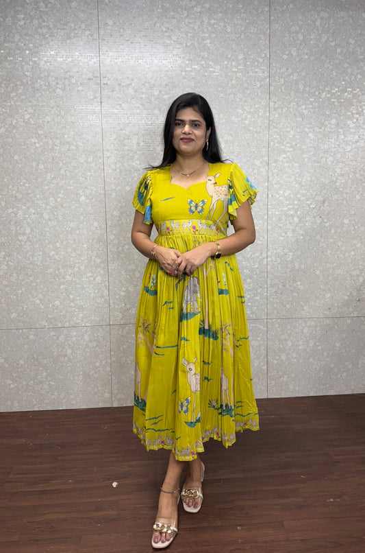 Chanderi Frocks-SRF1002A