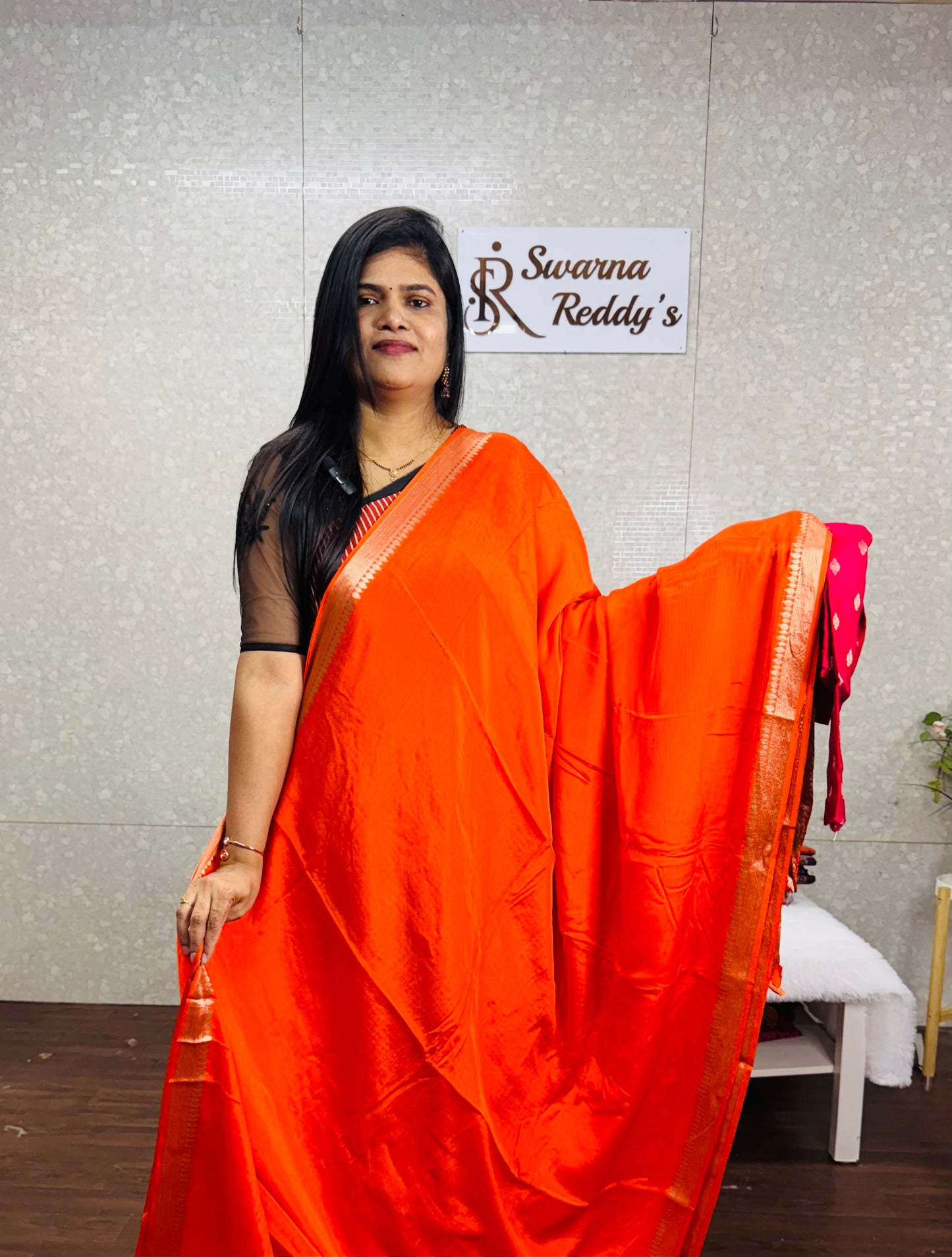 Pure Chinnon Saree-SR1005C