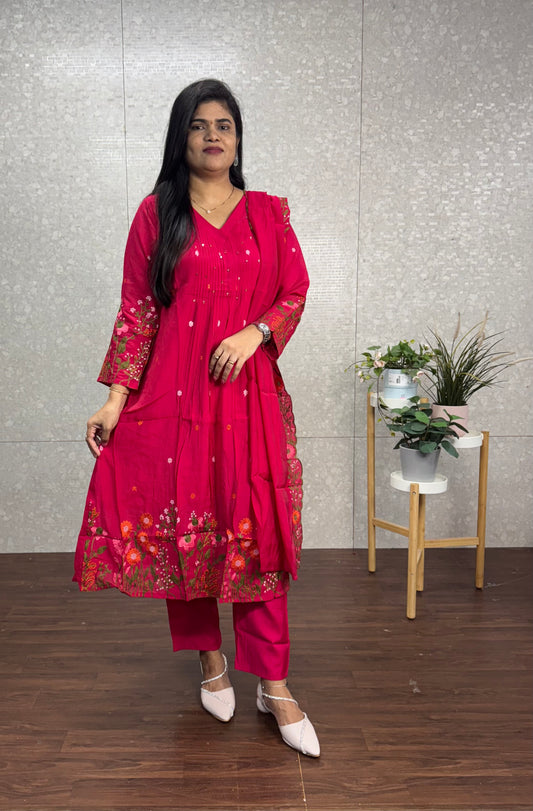 Pure mulchanderi suits-SRM007