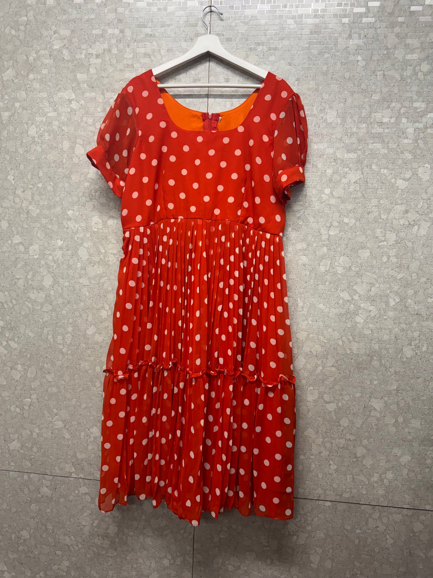 Georget polka dots frock-SRF1054C