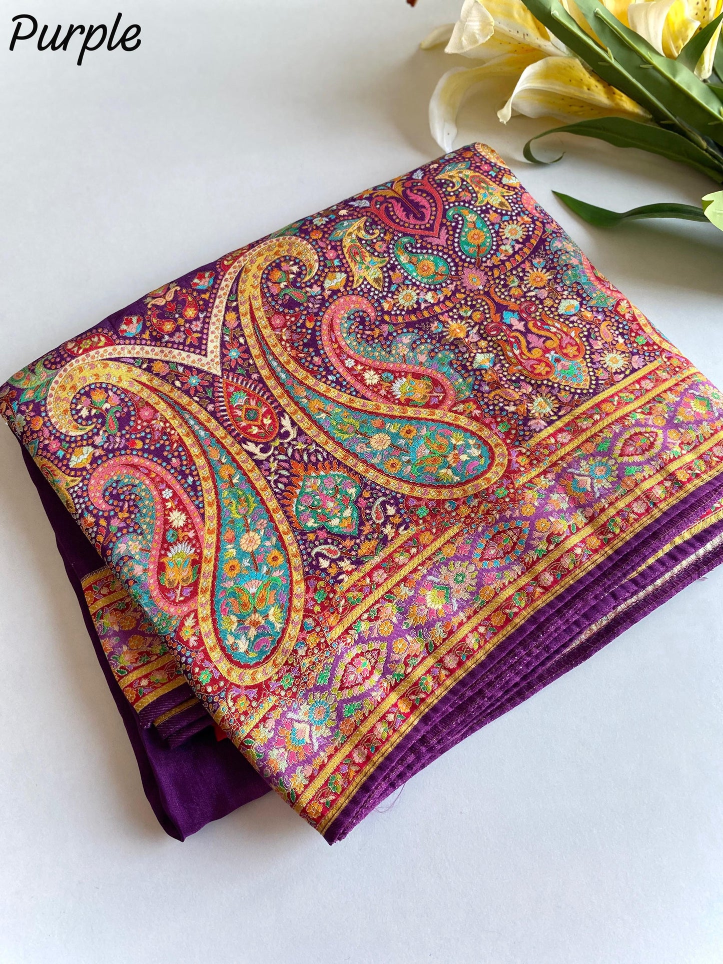 Pashmina saree-SR1071F