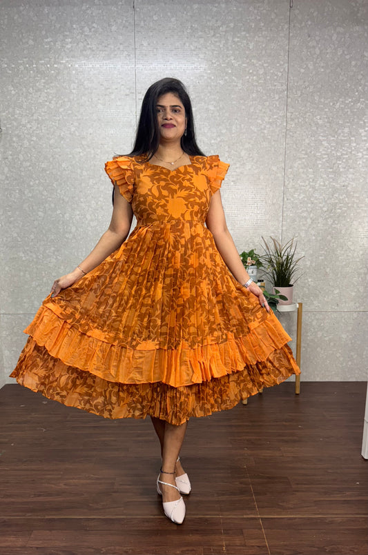 Mulchanderi frock -SRF1026B