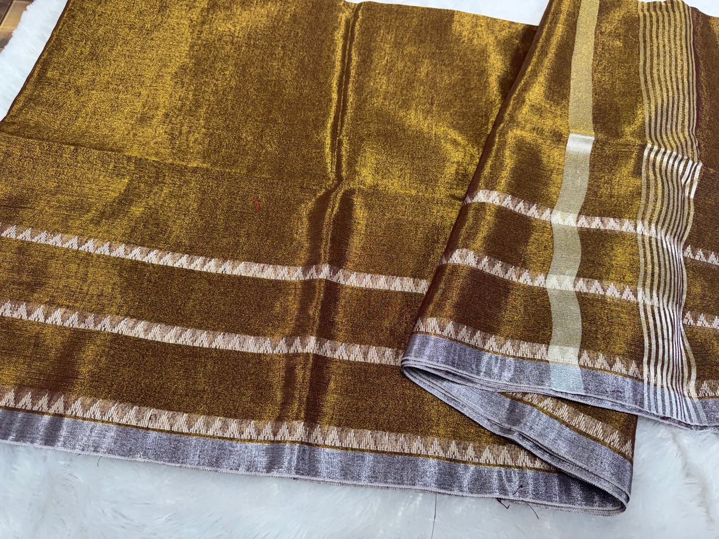 Linen tissue saree-SR1205C