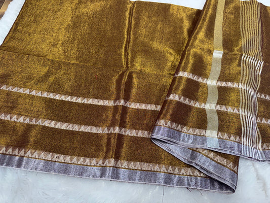 Linen tissue saree-SR1205C