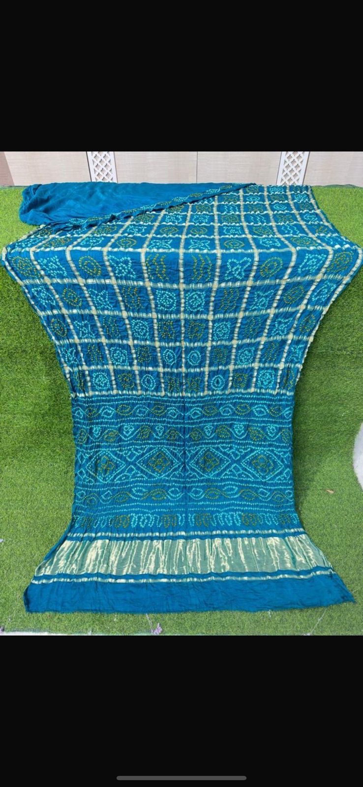 Gharchola checks bandhej saree-SR1308