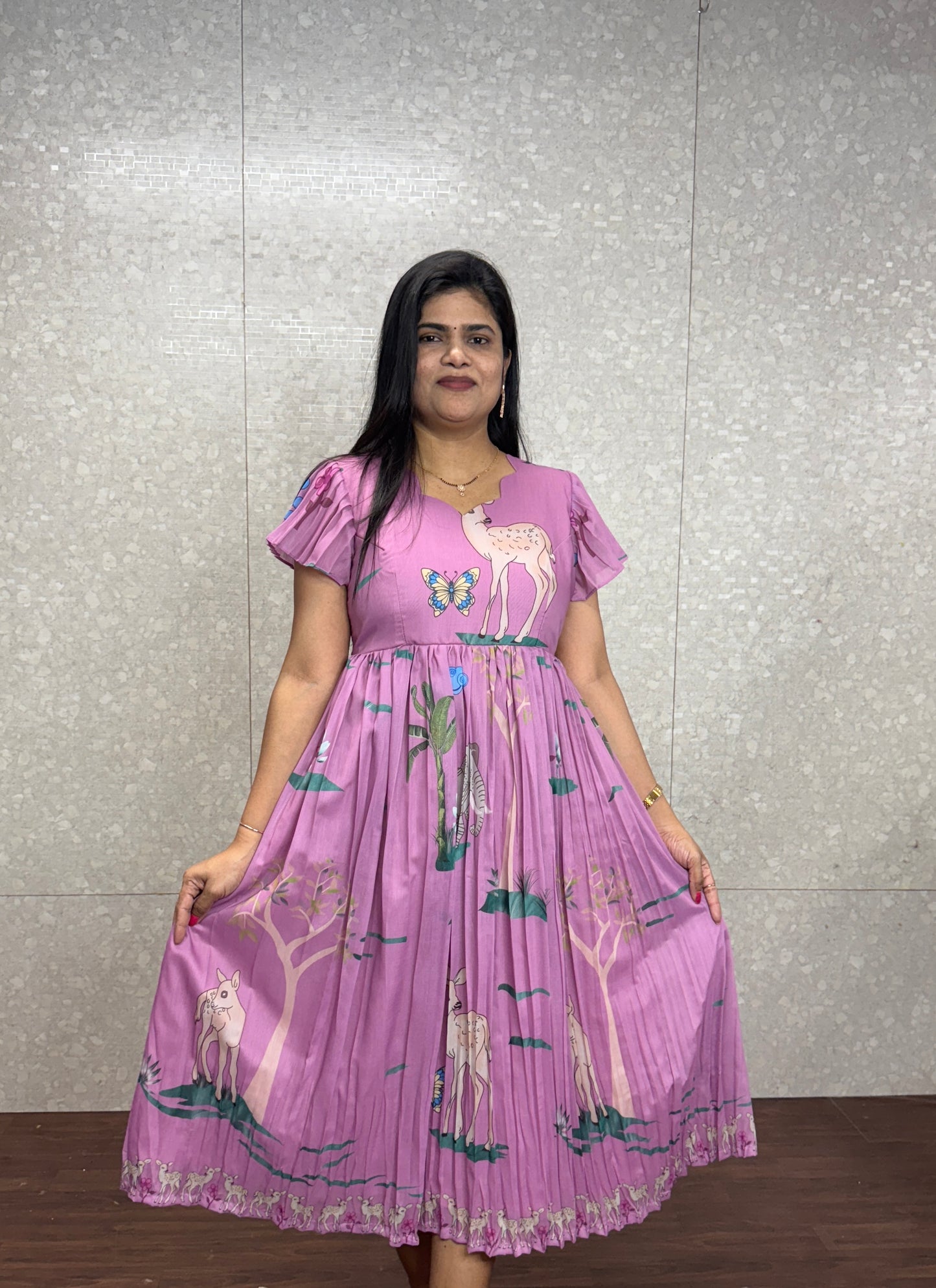 Chanderi Frock-SRF1002C