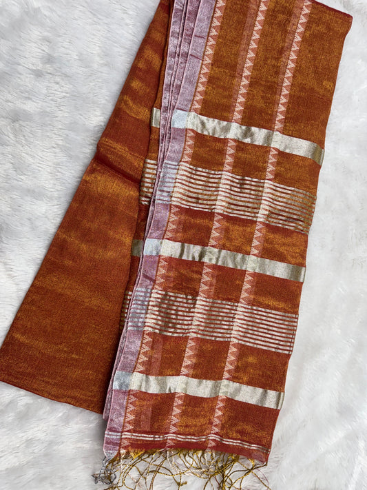 Linen tissue saree-SR1205H