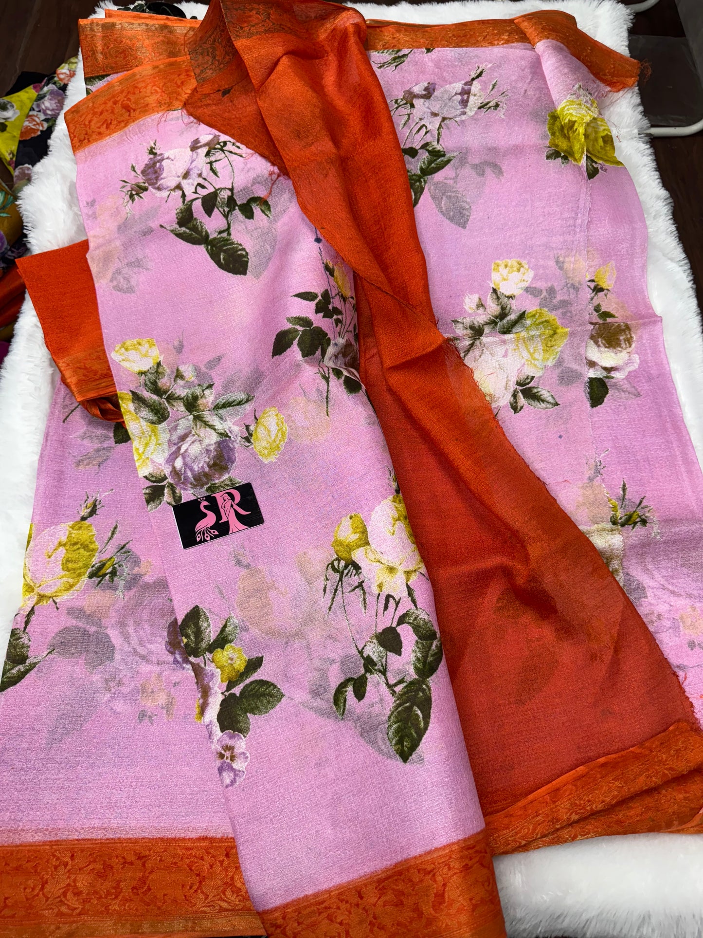Khaddi georget Block prints -SR1032A