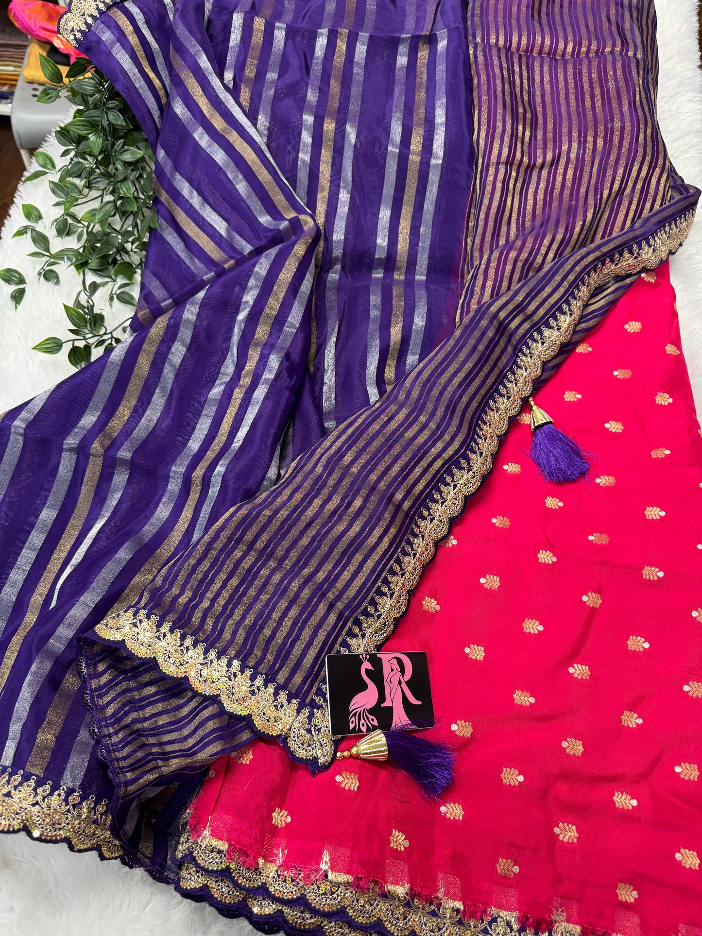 Kora tissue saree-SR1111D