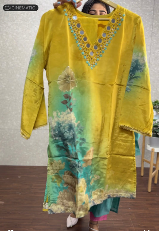 Pure crepe cord set-SRC011