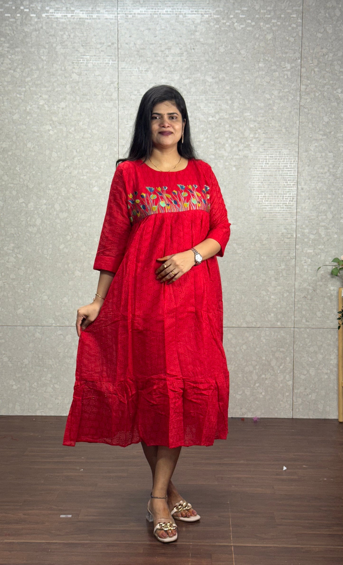 Hakoba embroidery frocks-SRF2005A