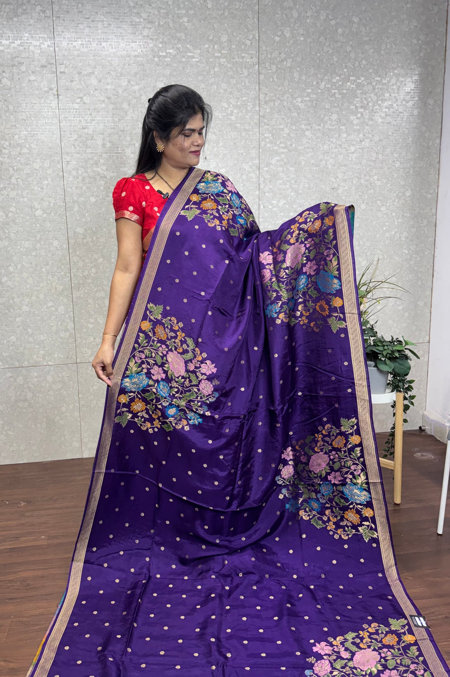 Munga crepe meenakari-SR1194D