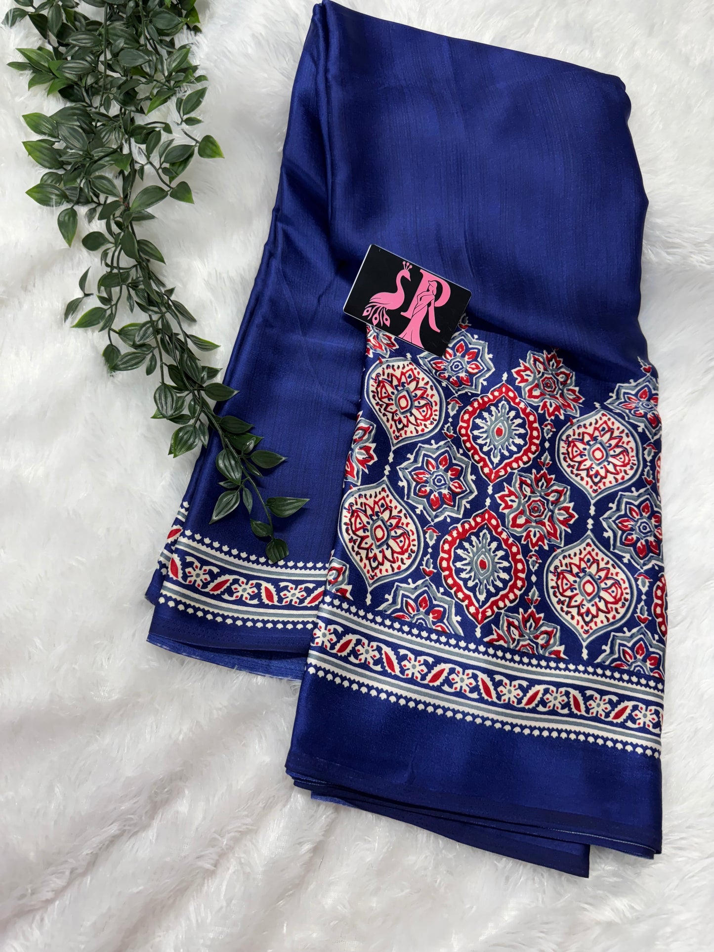 Ajrakh saree-SR1070G