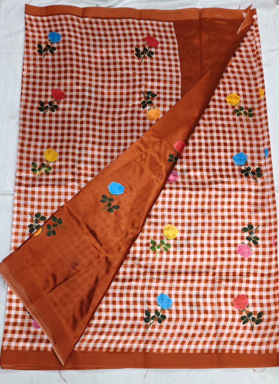 Mangalagiri pattu checks saree-SR1199F