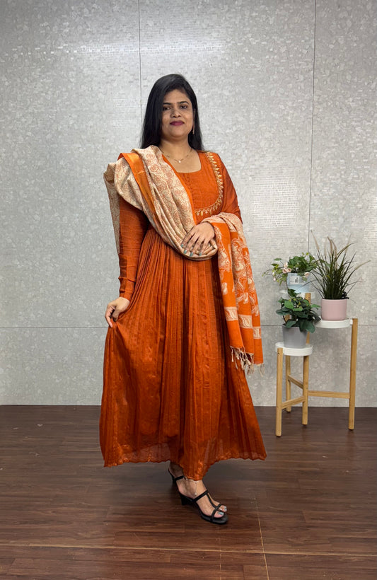 Mangalagiri pattu Anarkali-SRA012A