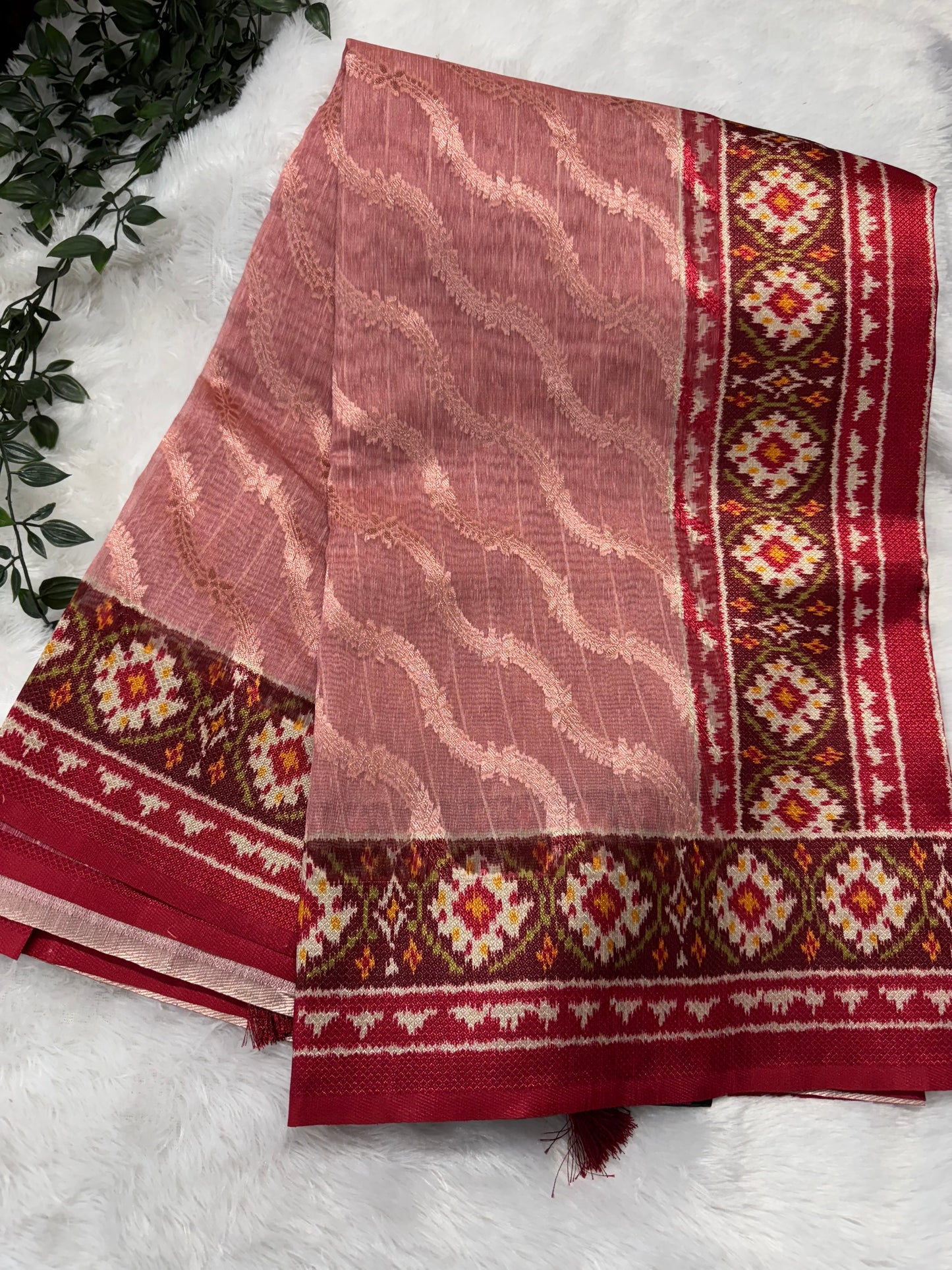 Kora silk Patola saree-SR1172F