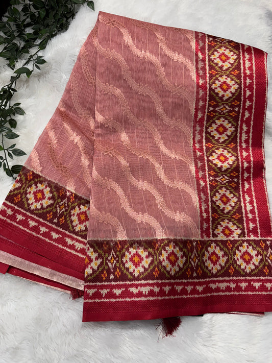Kora silk Patola saree-SR1172F