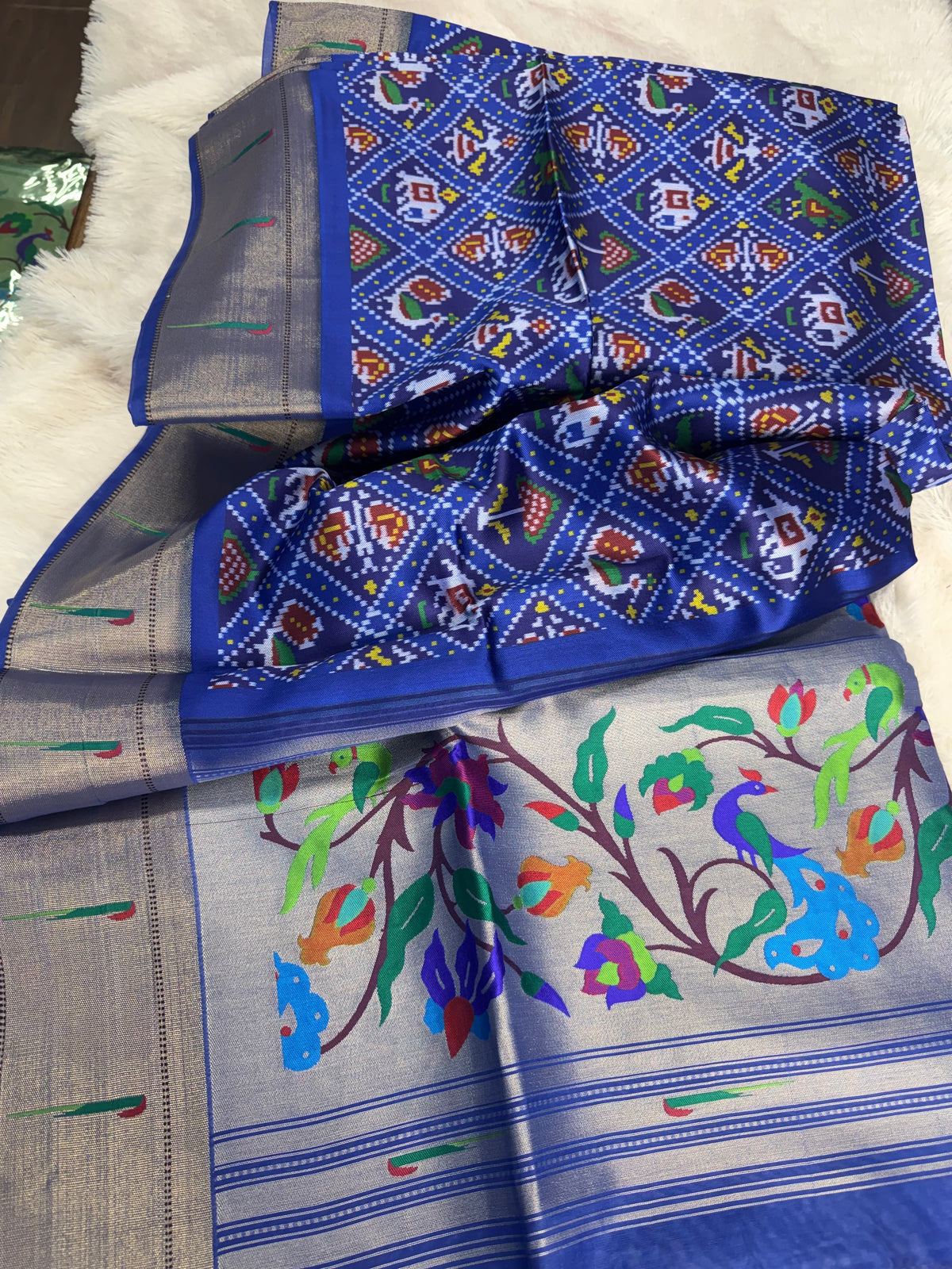 Patola paithani fusion saree-SR1324A