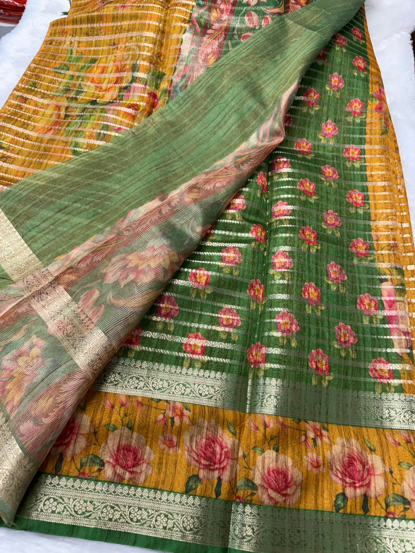 Banaras Dhupion Saree-SRS006