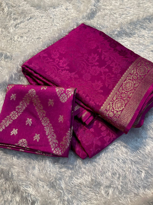 Pure chinnoj jacquard saree-SR1108C
