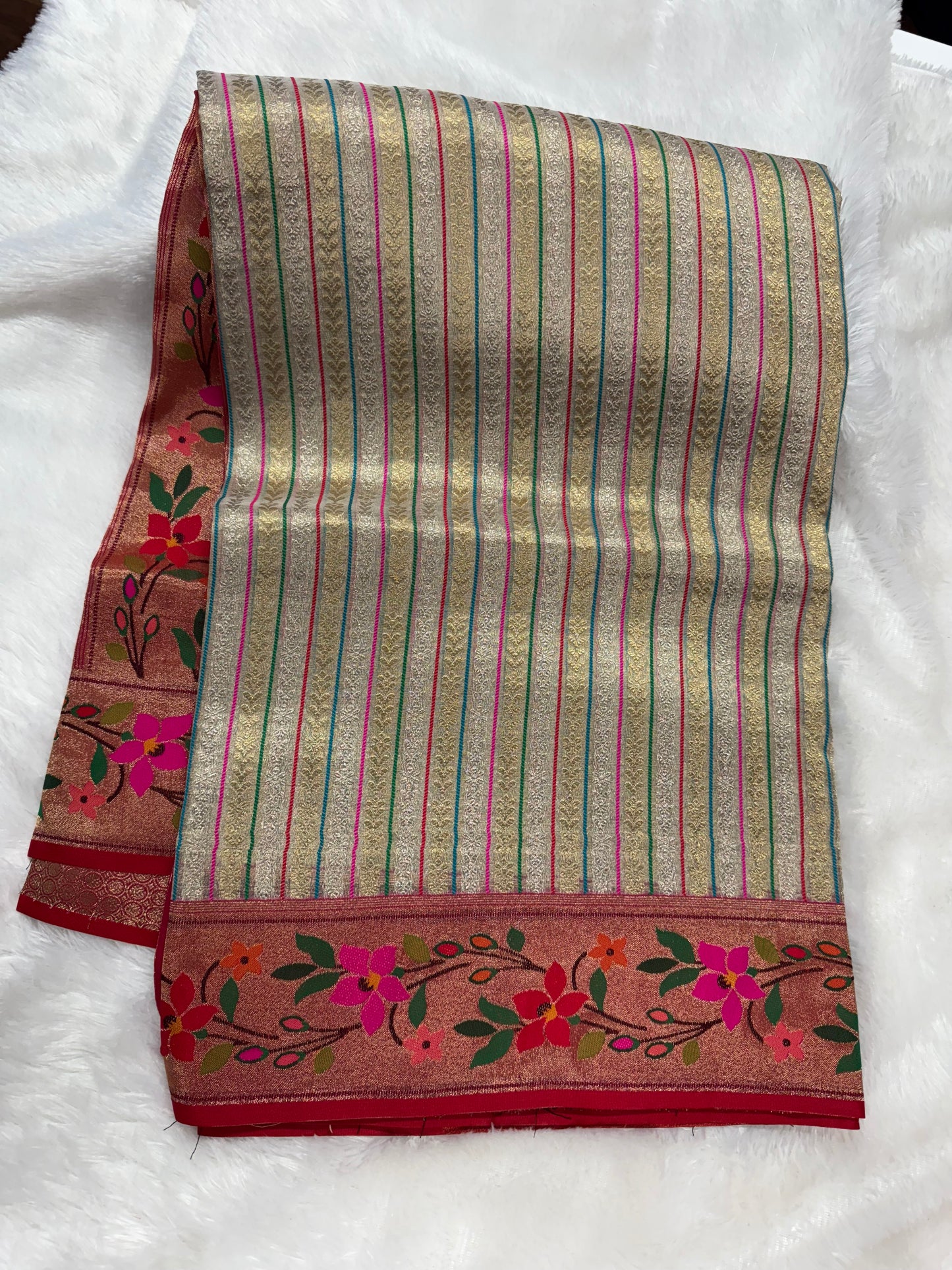 Banarasi tissue Paithani-SRC001B
