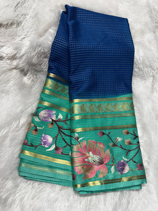 Mysore crepe saree-SR1301D