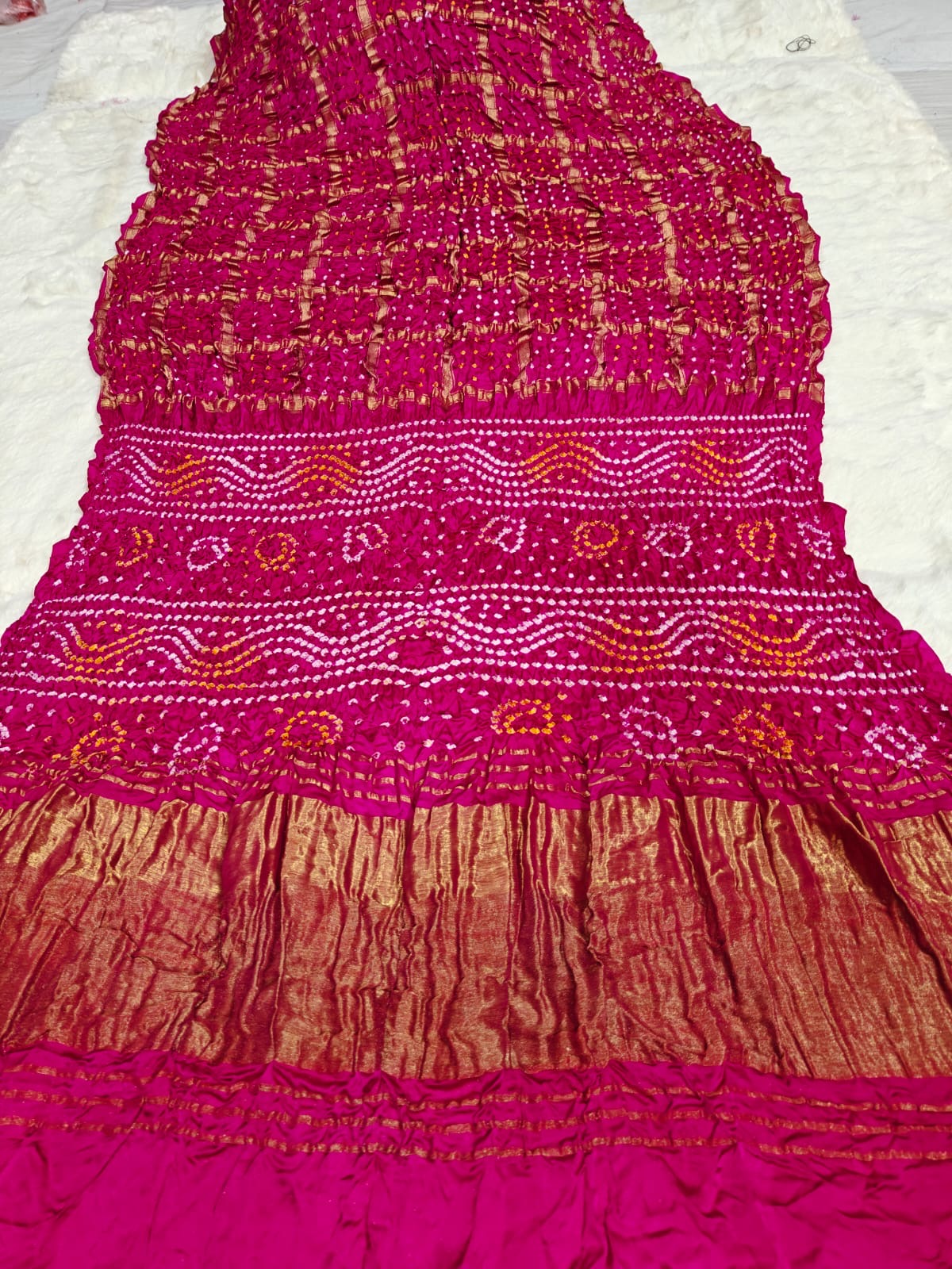 Gharchola checks bandhini sarees-SR1217A