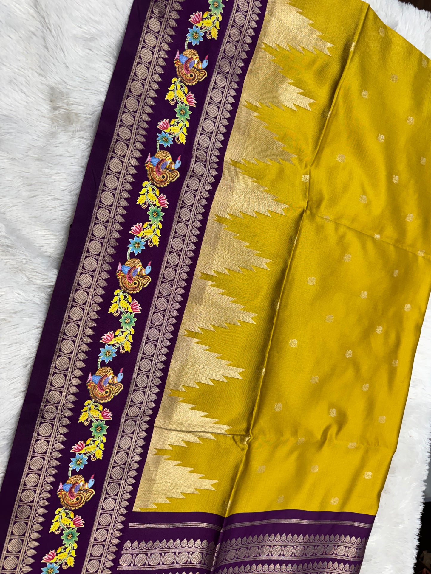 Fancy pattu Tanjore border-SR1202A