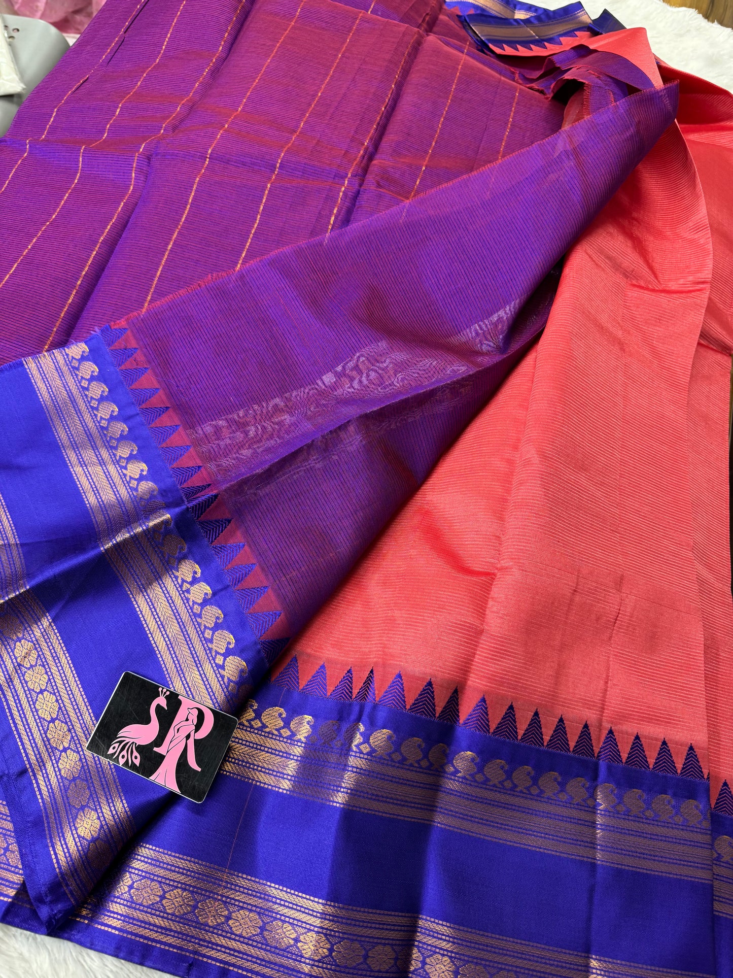 Mangalagiri pattu vintage gap border-SR1158C