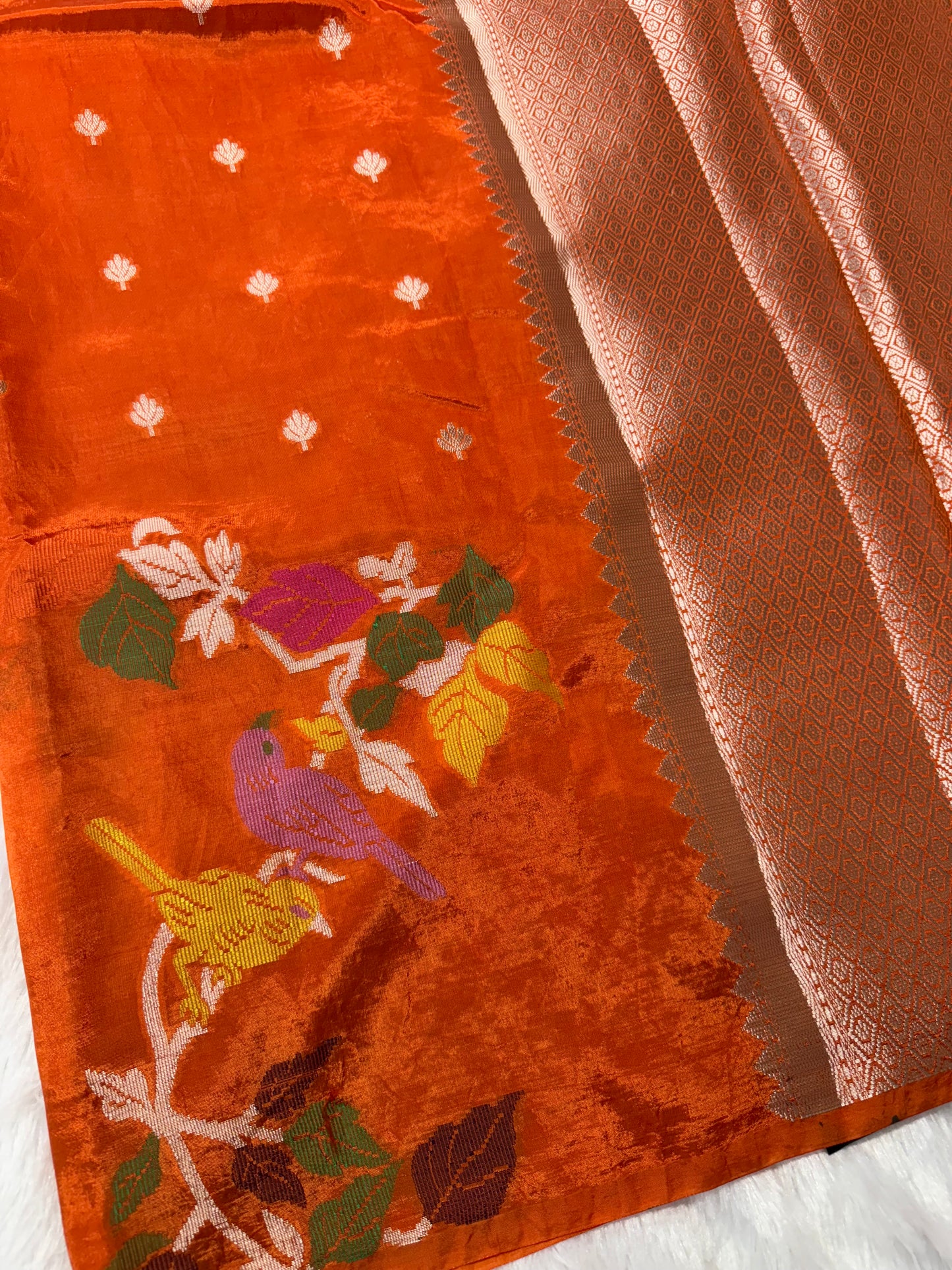 Paper silk saree-SR1115B