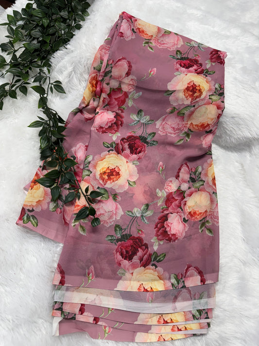 Georget flora saree-SR1099L