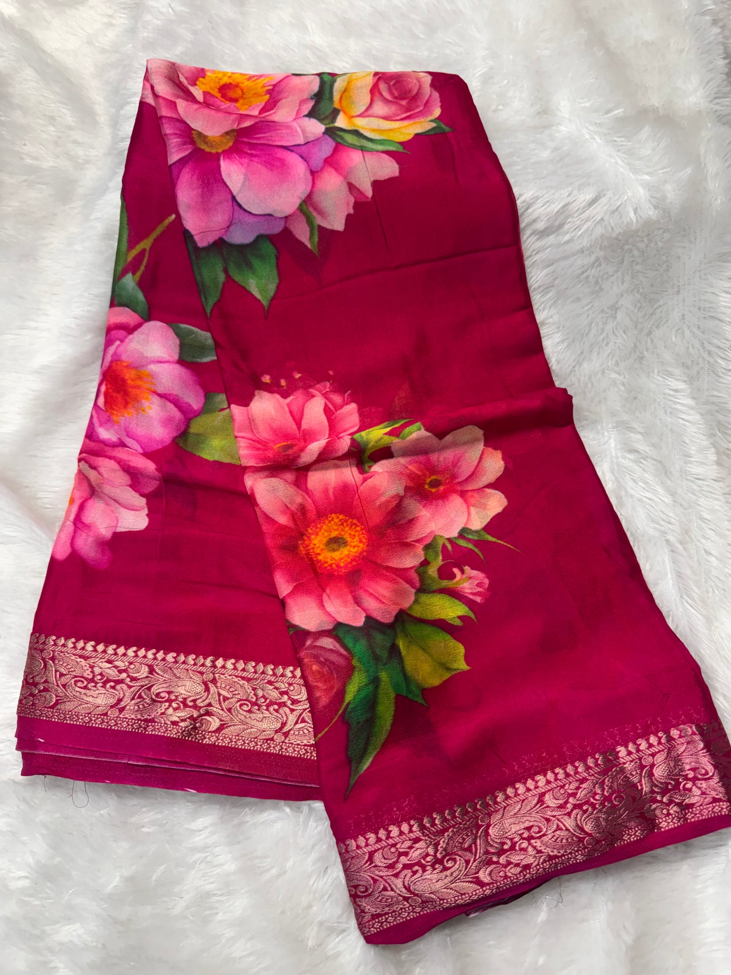 Chinnon digital print saree-SR1209F