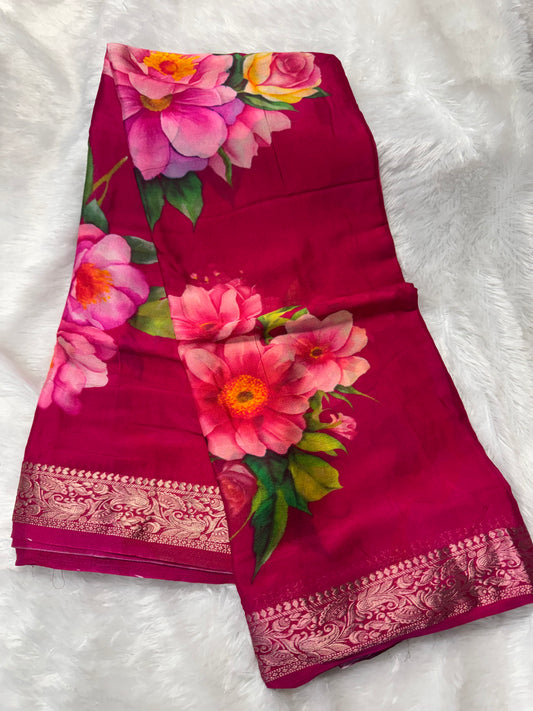 Chinnon digital print saree-SR1209F