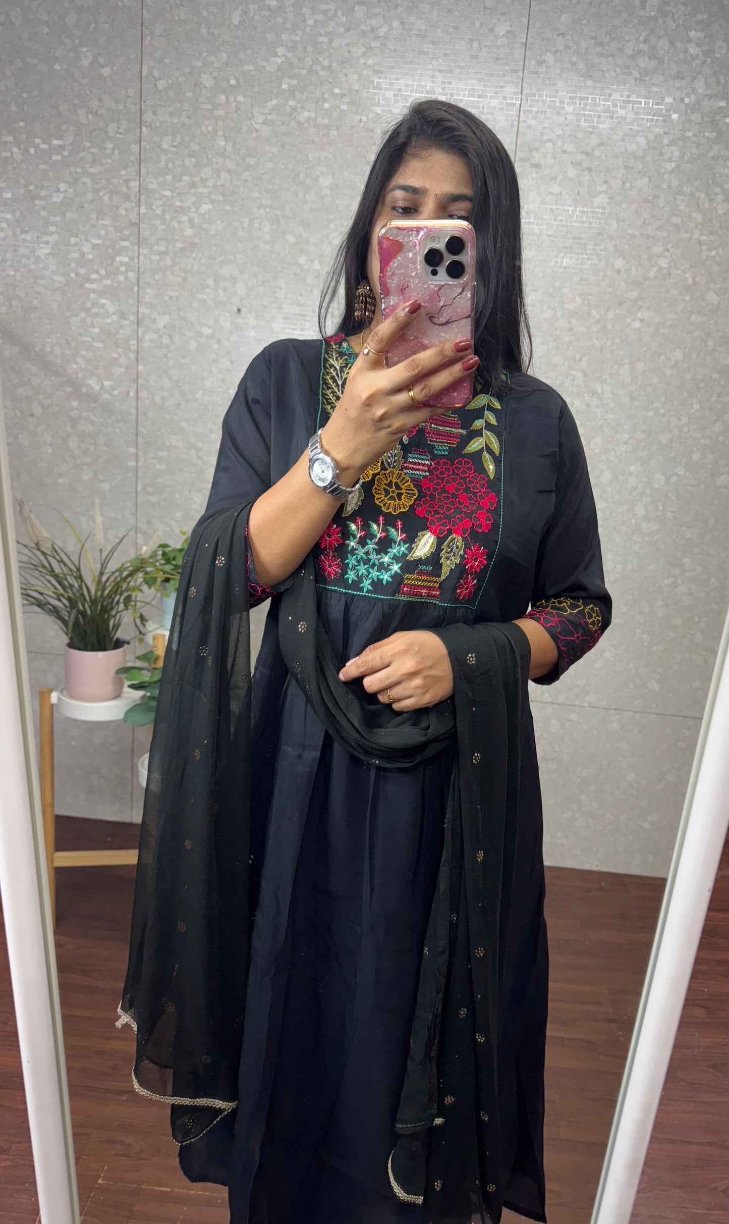 Mulchanderi suit-SRS038